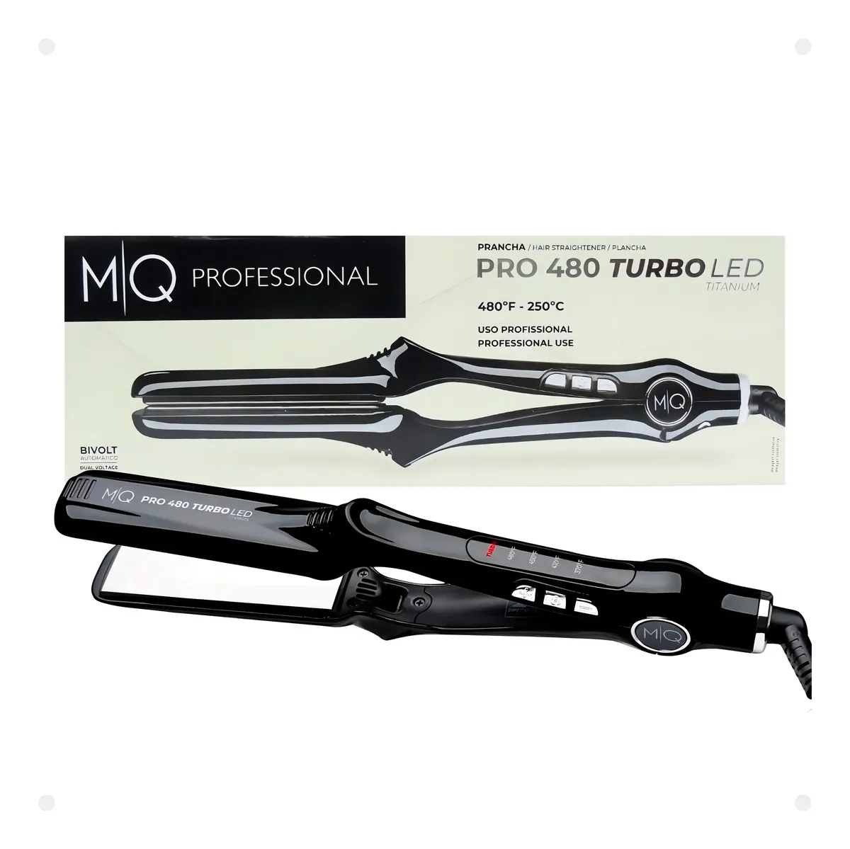 Prancha Mq Pro 480 Turbo Led Titanium