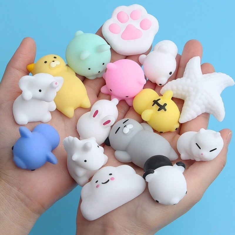 10 Squishy Mochi Bichinho Macio De Apertar Squishies Tiktok Mercadolivre