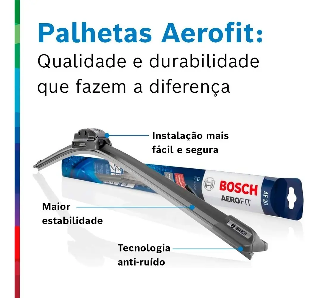 Par Limpador Para-brisa Paleta Original Bosch Aerofit
