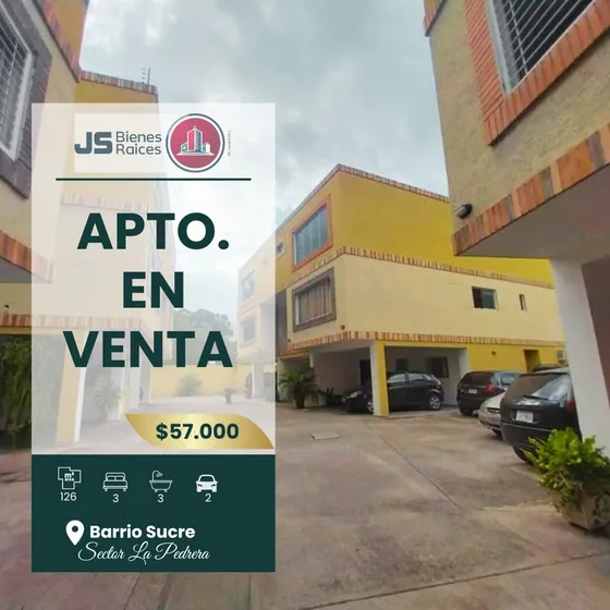 Hermoso Apartamento En Venta Residencias Villas León Barrio Sucre Sector La Pedrera. 002jsc