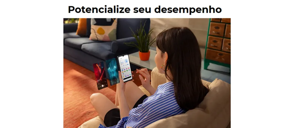 D_NQ_NP_2X_980510-MLA95729850774_102025-F Smartphone Motorola Moto G06 - 128gb 12gb (4gb Ram + 8gb Ram Boost) E Camera 50mp Com Ai Bateria De 5200 Mah Tela 6.9 - Azul Marinho