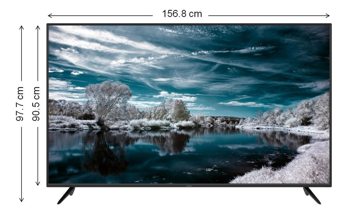 Pantalla 70 Sharp Aquos 4k Smart Tv 4t B70cj1u Caja Abierta Mercado Libre