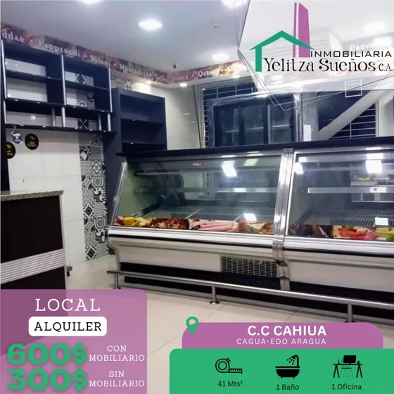 Local En Alquiler Cc Cahiua Cagua