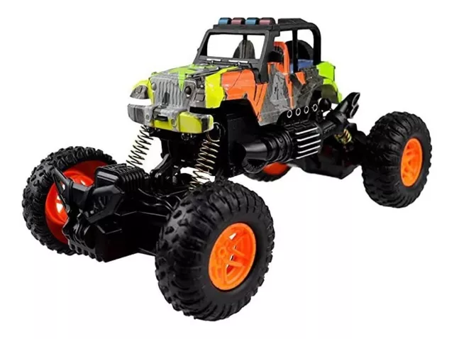 Carrinho Controle Remoto 4x4 Monster Presente Para Menino Cor Vermelho