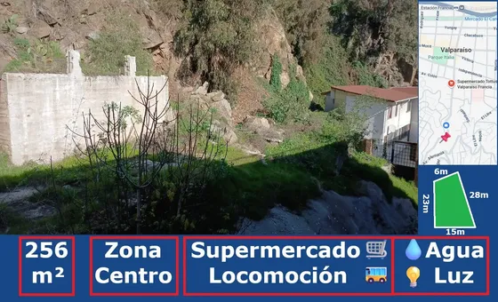 Se Vende Terreno Céntrico 256 M2 Con Acceso Todos Servicios