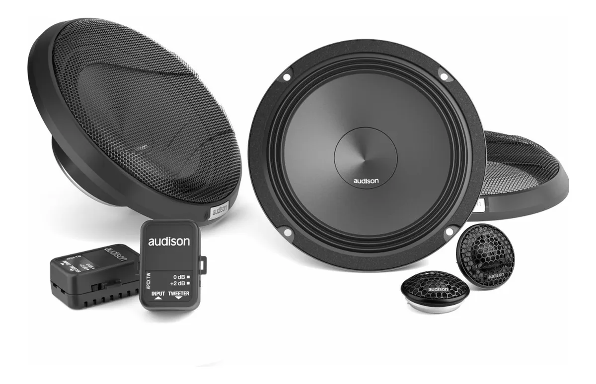 Alto Falante Kit 2 Vias Audison Apk165 (200w Rms 6 Pols) Cor Preto