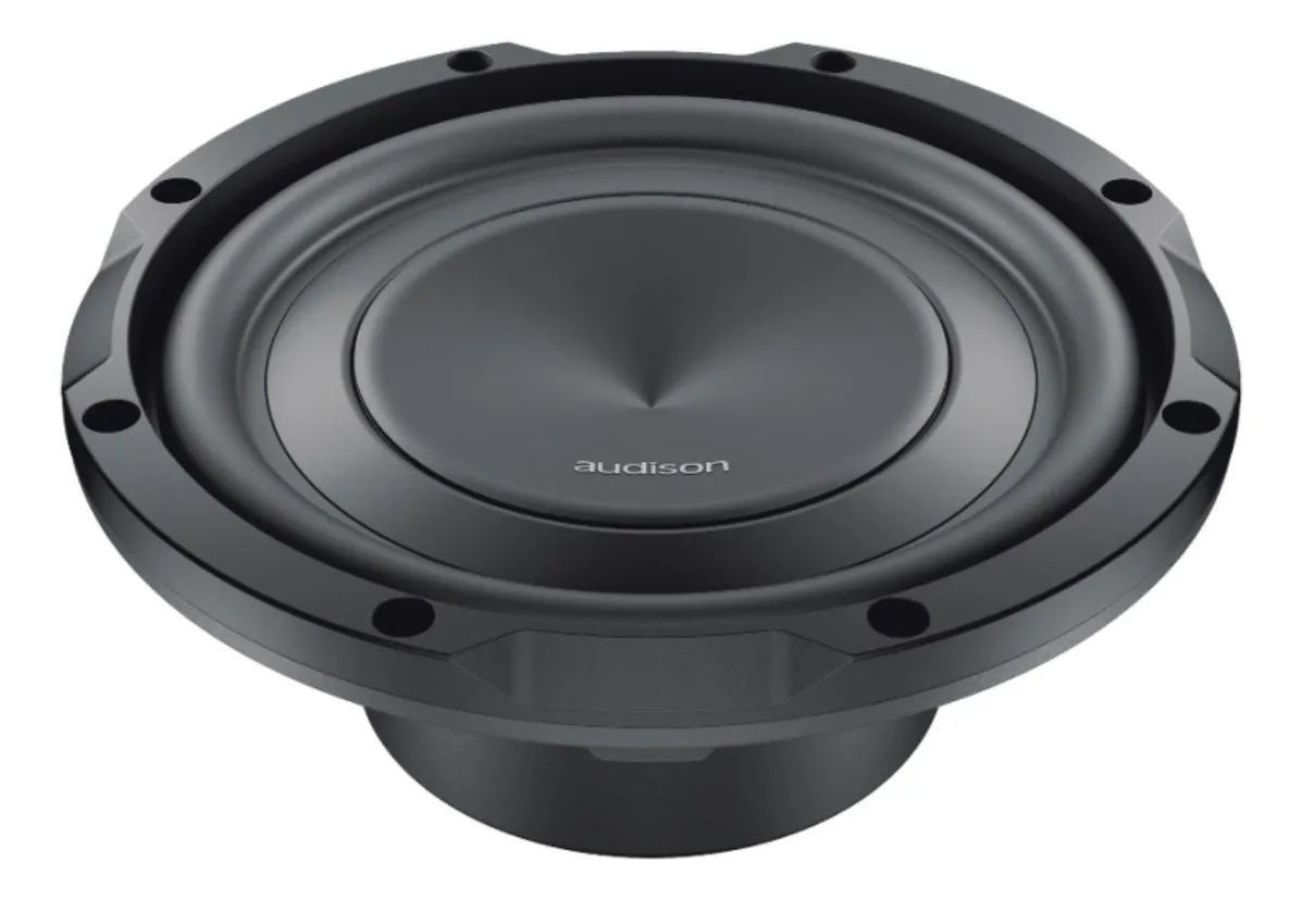 Subwoofer 8 Polegadas Audison Aps8 R 250w Rms Slim À Vista Cor Cinza-escuro