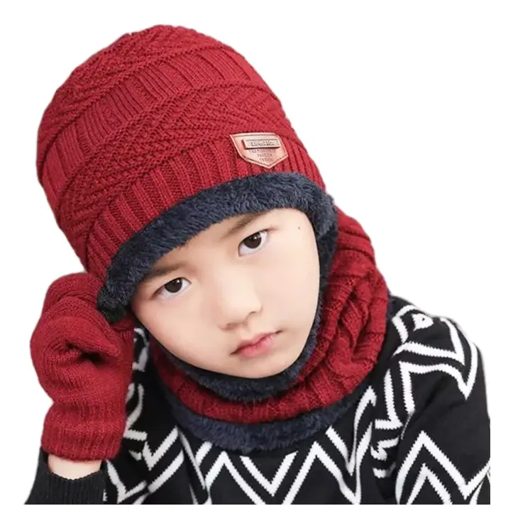 Kit Touca + Gola Cachecol Infantil de Pelúcia
