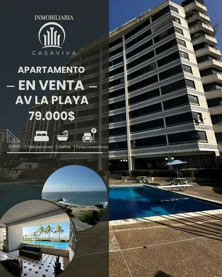 En Venta Apartamento Frente Al Mar.