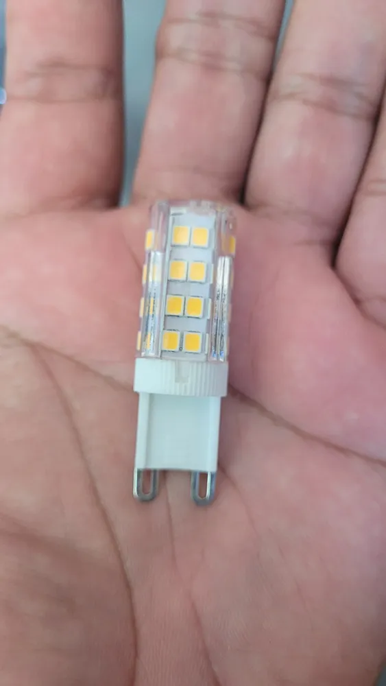 Kit de lâmpadas LED Halopin G9 7W desembalado