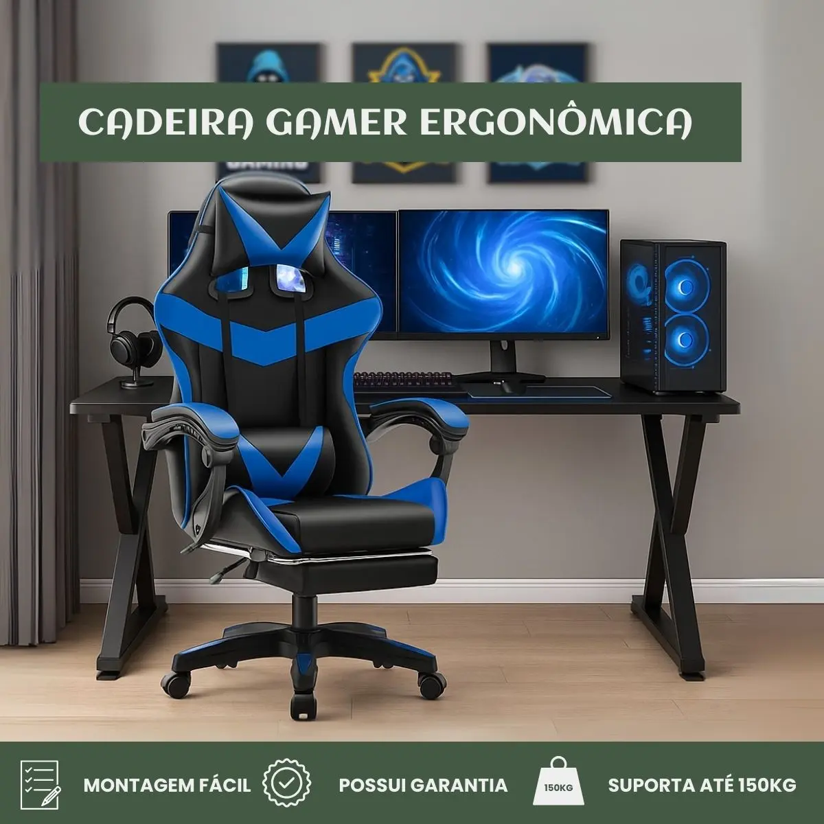 Cadeira Gamer Nitro Ergonômica — foto 4