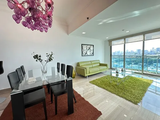 Amueblado, Con Piscina Y Gym, Vista Despejada A La Ciudad Y Al Mar Desde Las Habitaciones Y Area Social! 