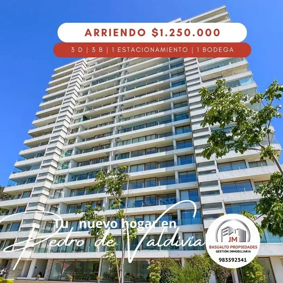 Arriendo Espectacular Departamento Pedro De Valdivia 
