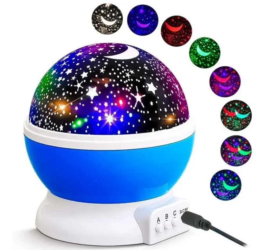 Veladora Proyector de Estrellas Giratoria LED USB – Vista principal