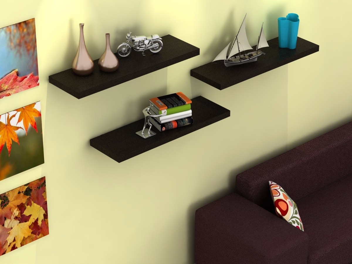 Mueble Y Decoración Repisa Flotante Minimalista Kit 3pzas | Mercado Libre