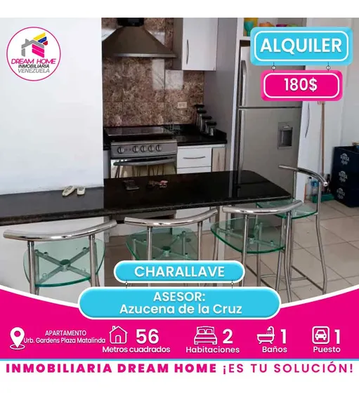 Apartamento En Alquiler Urb. Gardens Plaza Matalinda-charallave 