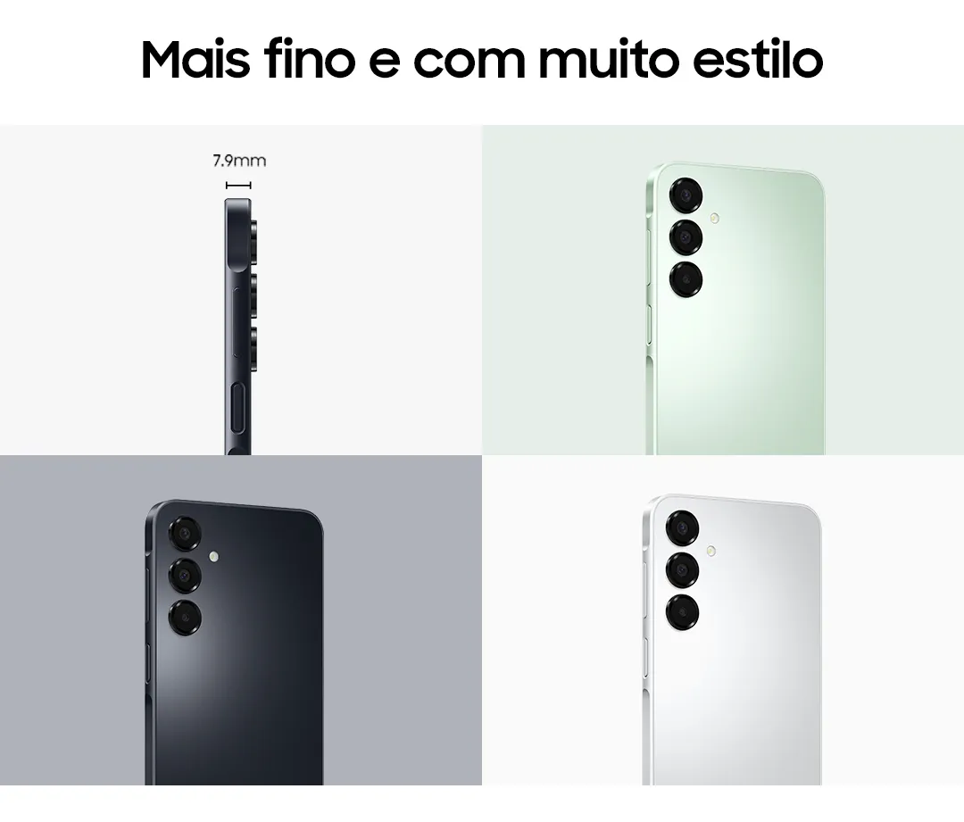 Celular Samsung Galaxy A16 128gb 4gb Ram Câmera de Até 50mp Tela 6.7 Nfc Ip54 Bateria 5000 Mah Cinza - Imagem 7