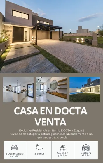 Moderna Casa Docta Etapa 2 Con Pileta