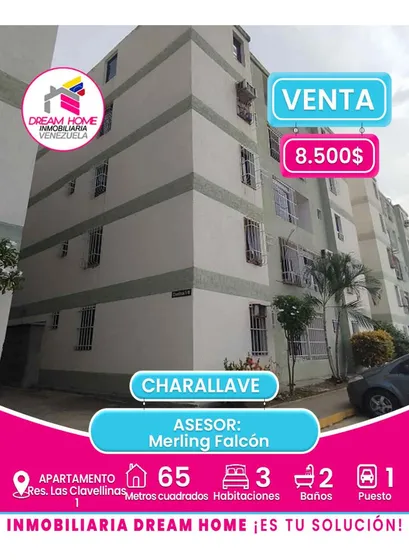 Apartamento En Venta Res. Las Clavellinas 1  Charallave 