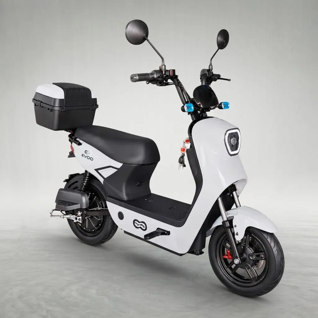 Scooter Bike Moto Elétrica Evoo 1000w Bateria Lítio Sem Cnh Branco 14