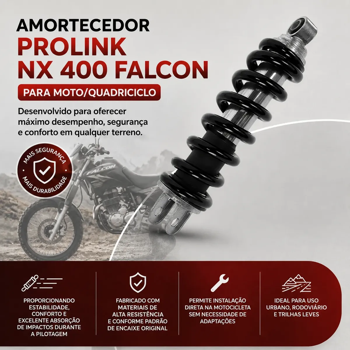 Amortecedor Prolink Nx 400 Falcon Para Moto/quadriciclo