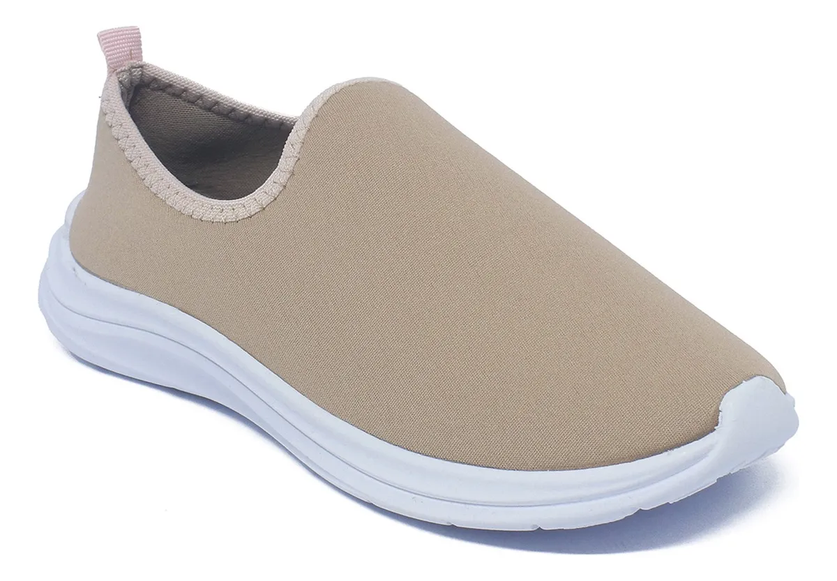 Tênis Meia Feminino na cor nude