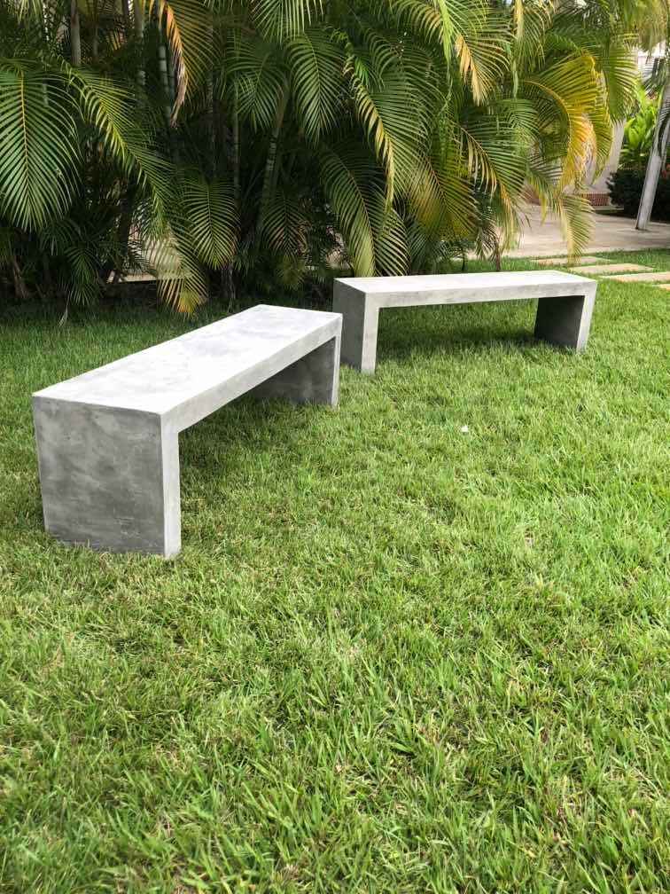Banco Para Jardín O Exterior. Diseño Moderno Minimalista. | Mercado Libre