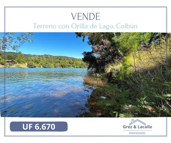 Se Vende Terreno En Lago Colbún