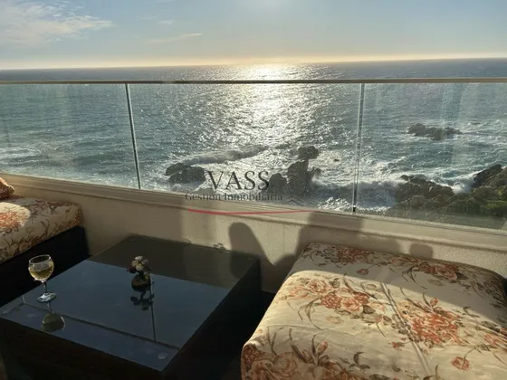 Vass Arrienda Depto 2d 2b Amoblado Con Vista Al Mar, Concón