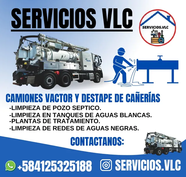 Descripciónincluye:- Camiones Vactor Vaccum (mantenimiento