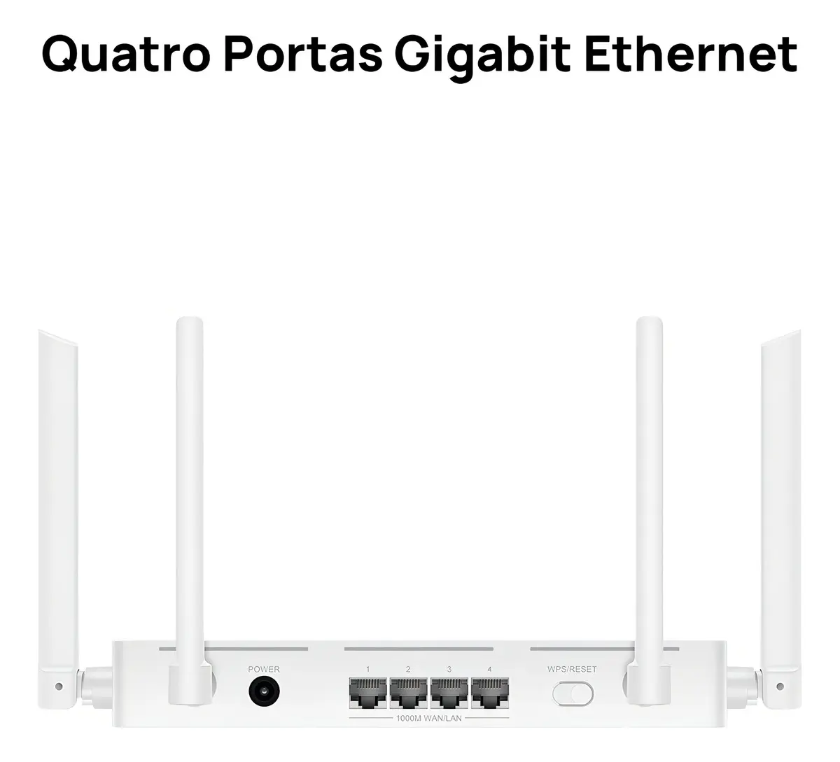 Roteador Huawei Wifi Ax1 Wifi 5 1200 Mbps De Banda Dupla Diagnóstico De Wi-fi Visualizado 4 Portas Gigabit Ethernet Branco