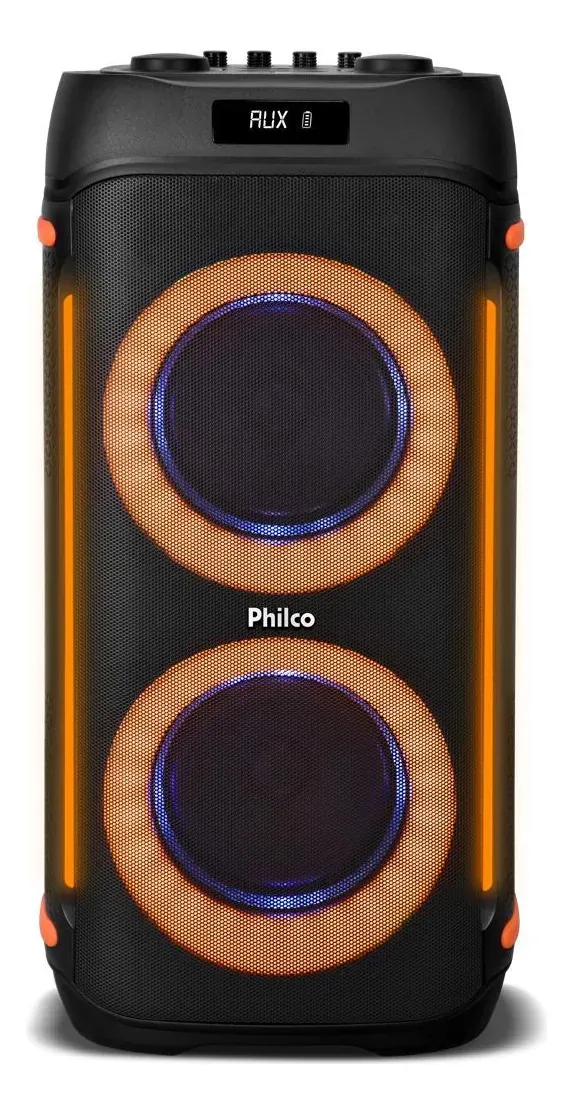 Caixa Som Philco Extreme 1200w Connection Tws Pcx6900 2 Mic Preto 127/220v
