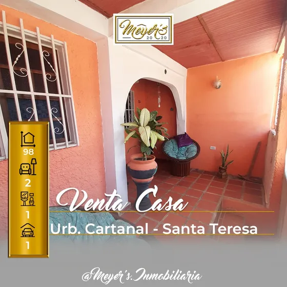Venta De Casa En La Urb. Cartanal, Santa Teresa Del Tuy.