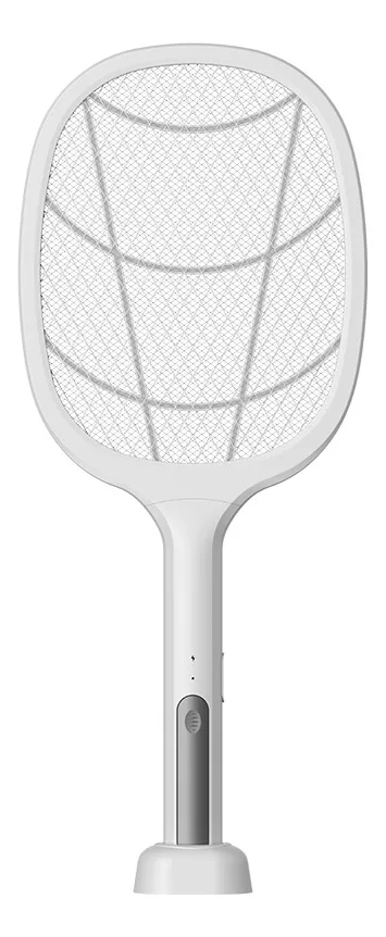 Raquete Elétrica Recarregável Mata Mosquitos, Pernilongos E Insetos Potente, Portatil Segura, Ions De Atração, Design Premium, Ideal Para Casa, Jardim E Uso Diário Shokki