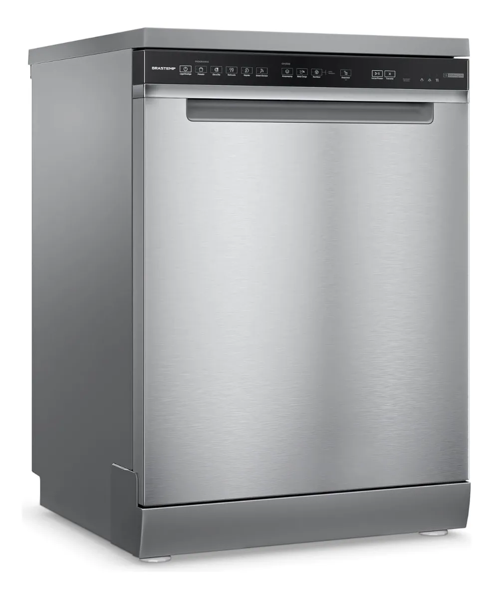 Lava Louças Brastemp 15 Serviços Smart Sensor Blf61ar Inox