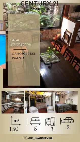 Century21 Inmoservi Bienes Raíces Ofrece En Venta Casa (c.r Bosques Del Ingenio)