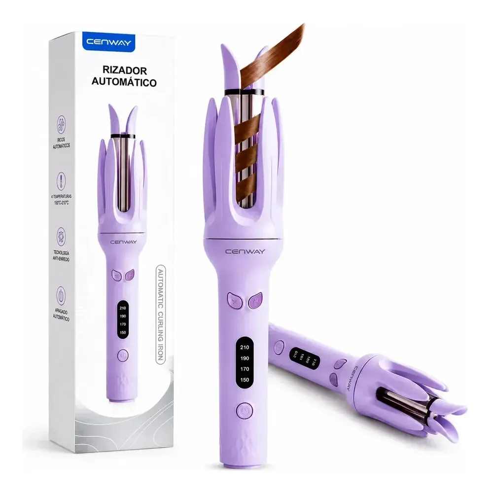 Rizador Automático Cenway Cerámico con 4 Temperaturas para Cabello
