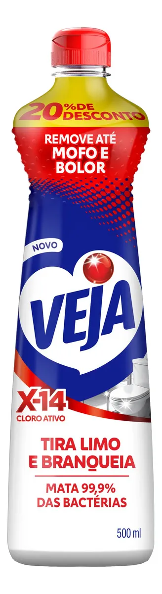 Limpador Tira Limo Veja X14 com Cloro Ativo 500ml
