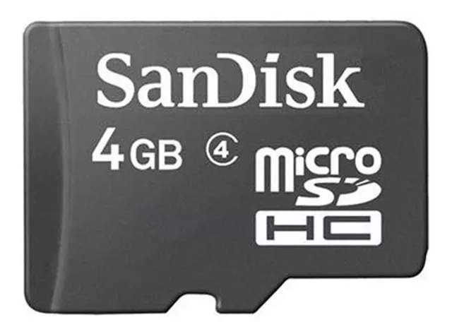 Cartão de memória SanDisk SDSDQM-004G-B35A com adaptador 4GB | MercadoLivre