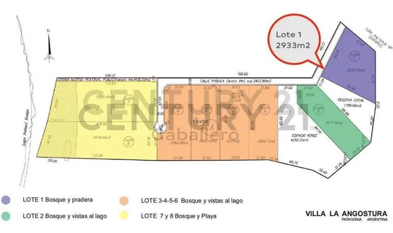 Exclusivo Lote V. La Angostura C/acceso Al Lago Nahuel Huapi