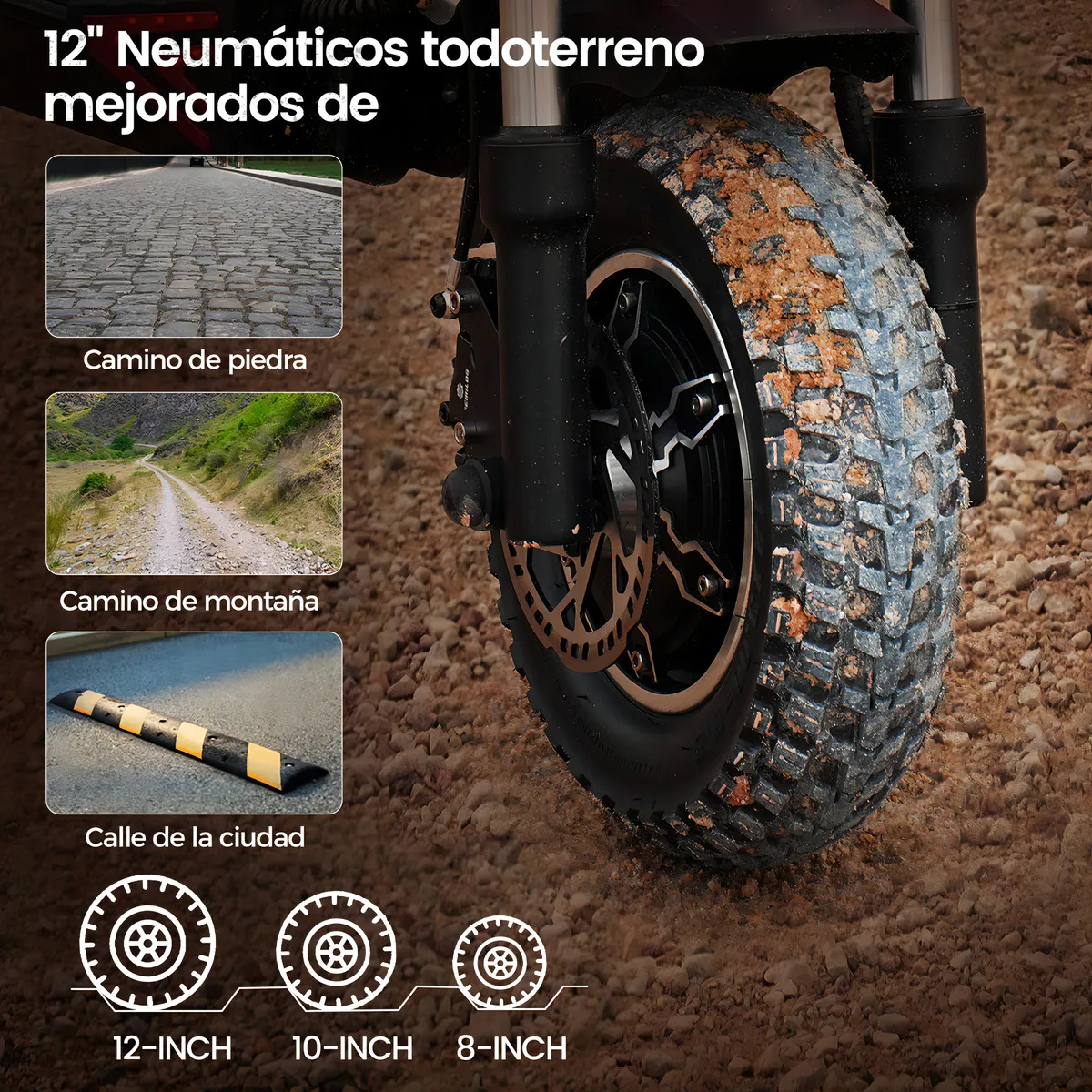 Scooter Eléctrico Iscooter iX8 2400W Doble Motor 60km/h-velocidad 70km-autonomía Max Batería 48v/20ah Patin Electrico Con Pantalla Plegable Adultos Sistemas de Doble Frenado - Vista 8