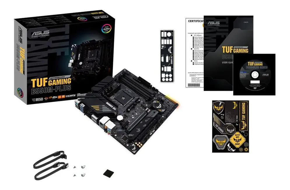 Placa-mãe Asus P/amd Am4 B550m-plus Tuf Gaming 4xddr4 Matx Preto