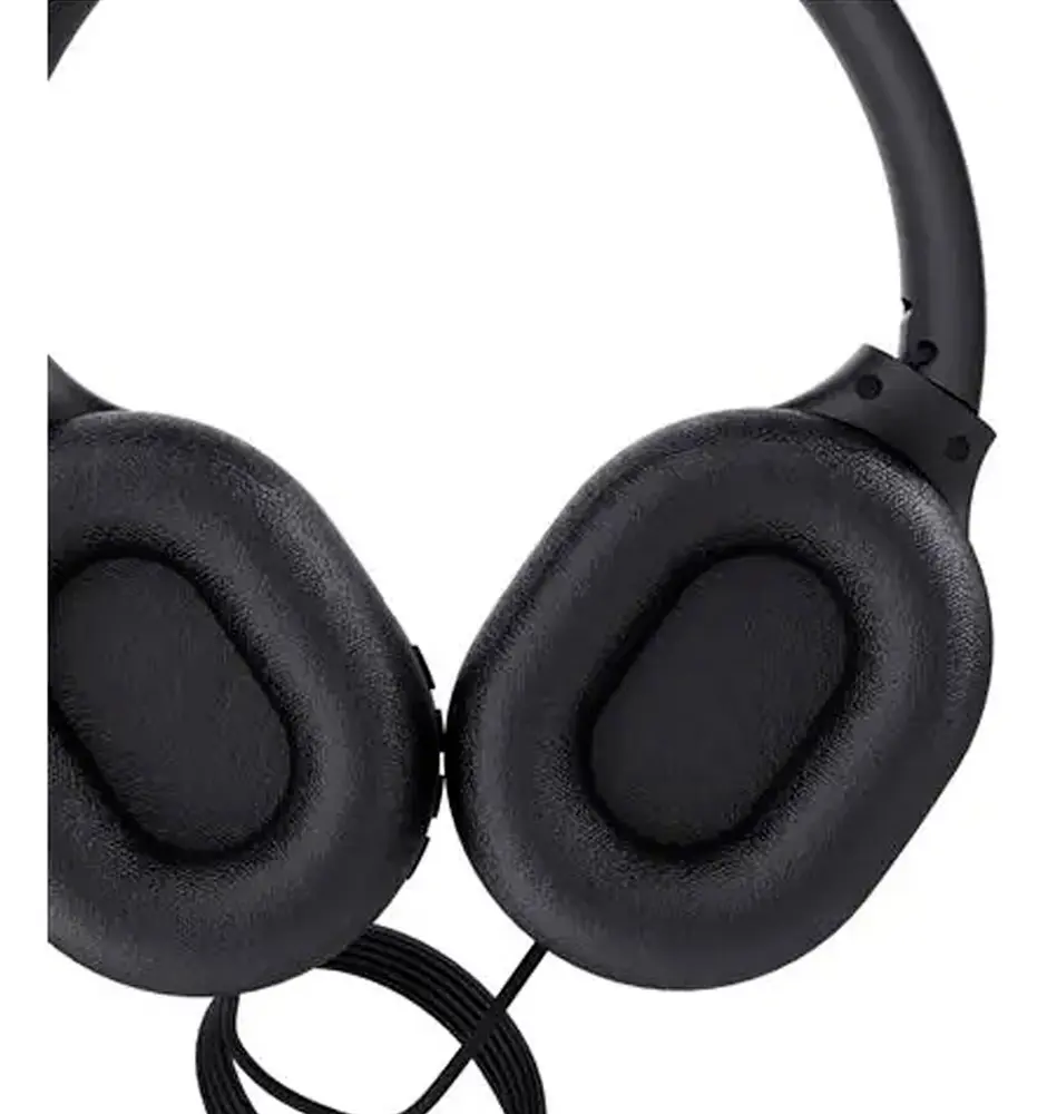 Fone De Ouvido Over-ear Lity H09p Com Fio P2 Estudo E Lazer Preto