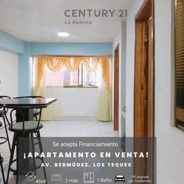 Venta De Apartamento, Av. Bermúdez, Los Teques-edo. Miranda. (la Redoma-jchp)
