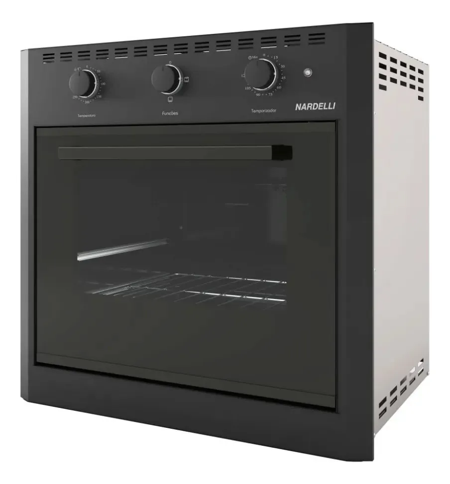 Forno Elétrico De Embutir 60 Litros Nardelli Black E60 Cor Preto 127 V