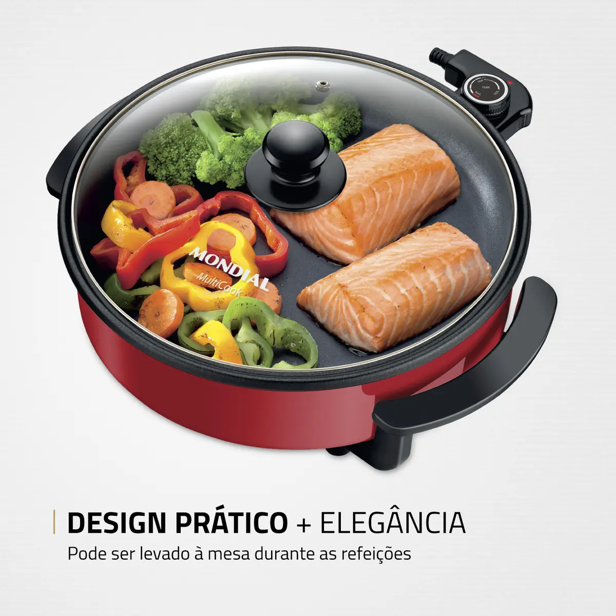 Panela Elétrica Redonda, Mondial, 1200W