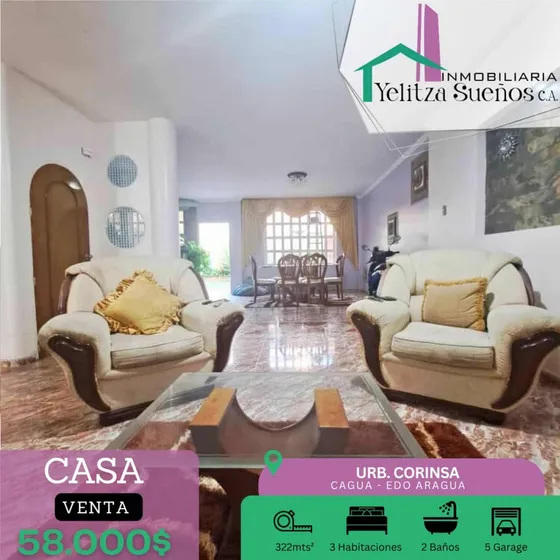 Casa En Venta Urb. Corinsa Cagua