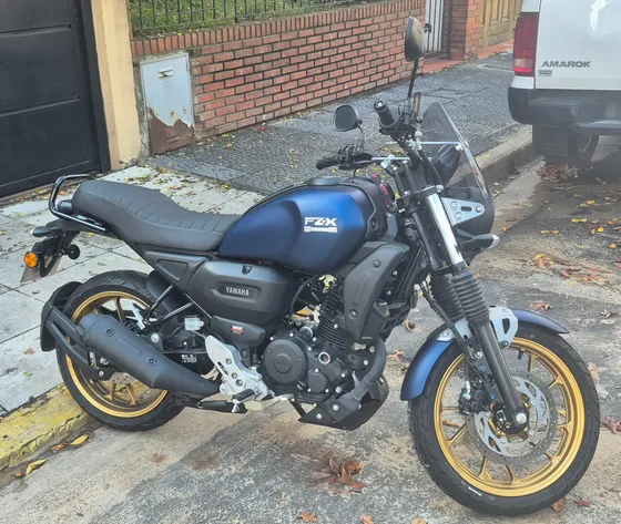 Yamaha Fz X 150cc Azul - Con Sliders Y Parabrisas