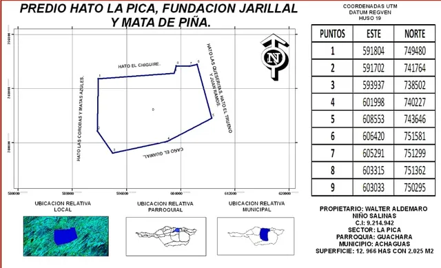 En Venta Hermoso Hato La Pica 12.966 Has La Macanilla