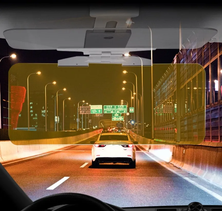 Visera Antideslumbrante Para Coche, Día Y Noche, Dos En Uno
